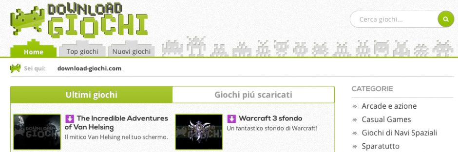 Download-Giochi.com, un nuevo portal de juegos italiano