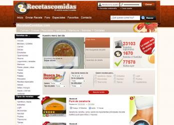 Nuevo diseño de RecetasComidas.com